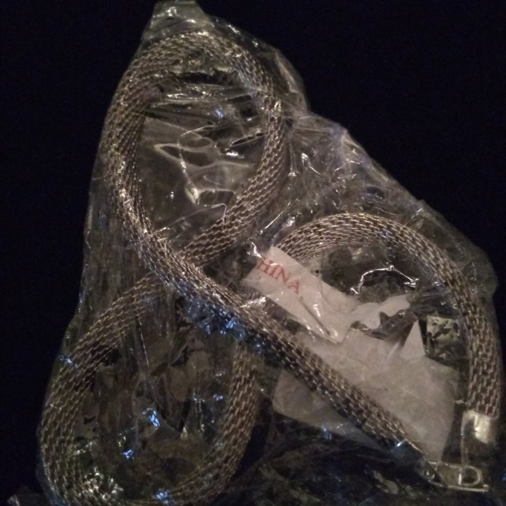 Silver Snake Rope Choker - Picture 4 of 4
